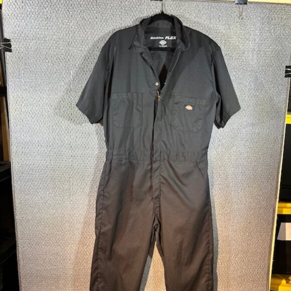 Dickies Coveralls Black Short Sleeve / Men's Large - Picture 1 of 6
